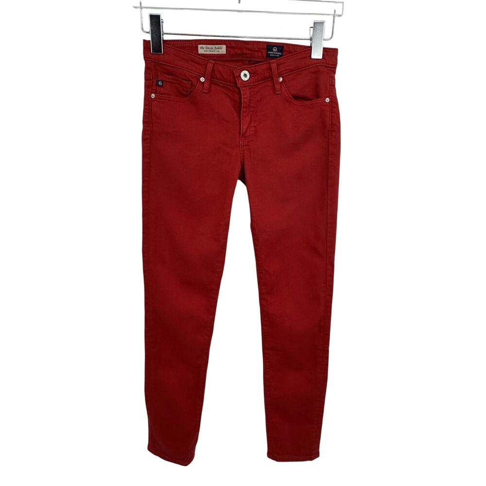 Adriano Goldschmied AG pants 26R the Stevie ankle slim straight denim jeans rust
